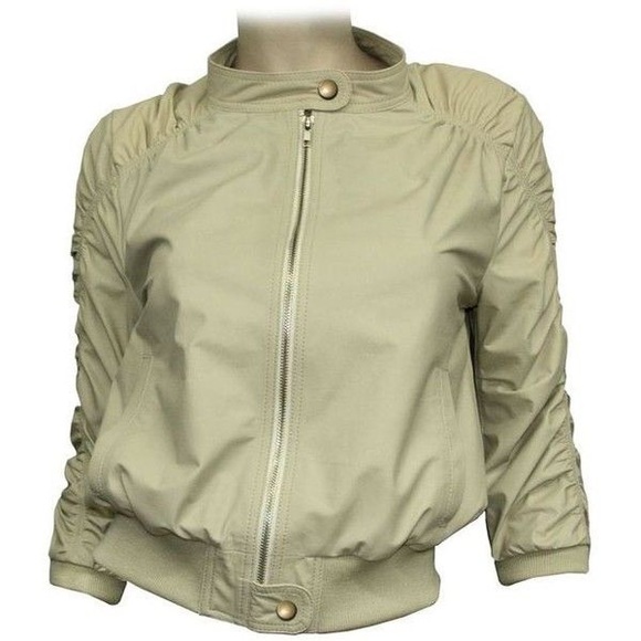 KRMA Jackets & Blazers - ISO KRMA Beige Leather Jacket ASO TVD